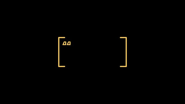 Minimal Quote Box Frame Motion Graphic on Black Background