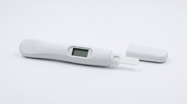 Professional Digital Medical Thermometer for Body Temperature Measurement Isolated on White Background