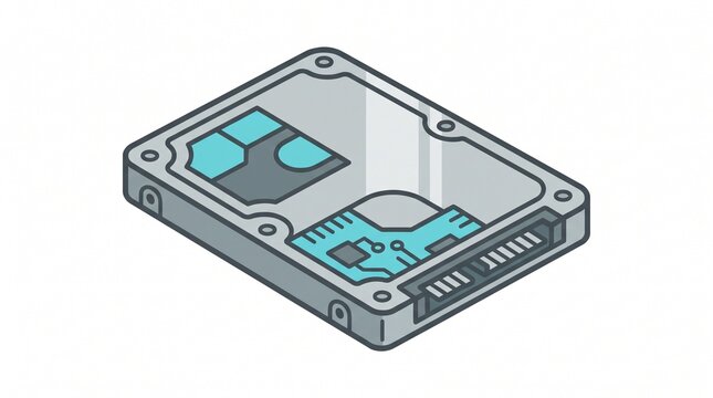 Internal Hard Disk Drive with Magnetic Platter and Read Write Head