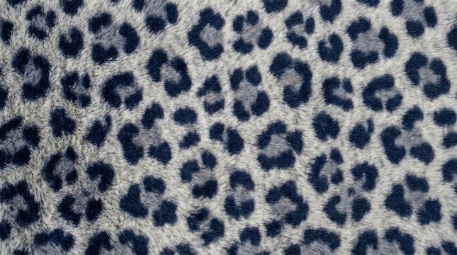 Blue and grey leopard print fur texture.
