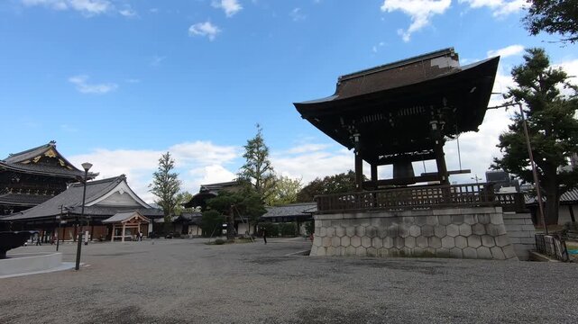 Nishi Honganji Temple in Kyoto city, Kyoto prefecture, Kansai, Japan.