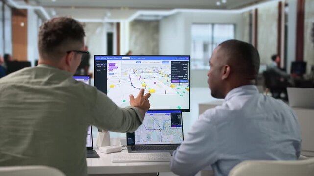 Network Engineer And Technician Collaborating