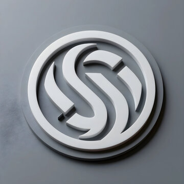 Branding and corporate identity, 3d letter s logo design on grey background for business marketing and professional company visual communication strategy