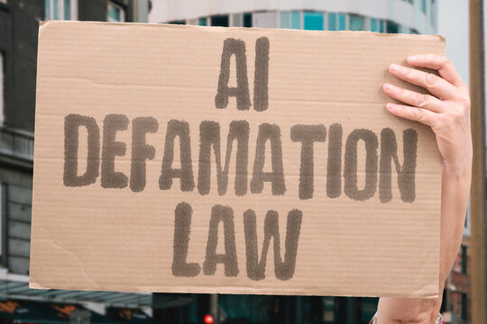 "AI defamation law" Lawsuits target AI false claims. AI. DEFAMATION. LAW. FALSE. CLAIM.