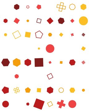 pattern grid square Colorful Geometric Shapes Vector Illustration for Design, Art, and Creative Projects