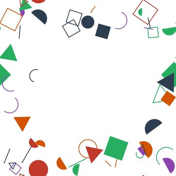 pattern bauhaus square Colorful Geometric Shapes Vector Illustration for Creative Design and Artistic Projects
