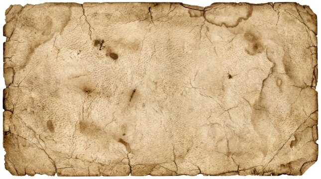 Aged vintage parchment paper with burnt edges.