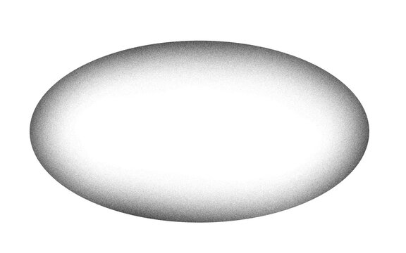 3D white glossy oval shape isolated on white background. Smooth rounded ellipsoid with soft gradient shading and realistic light reflection. Minimal design element for mockup and product templates.