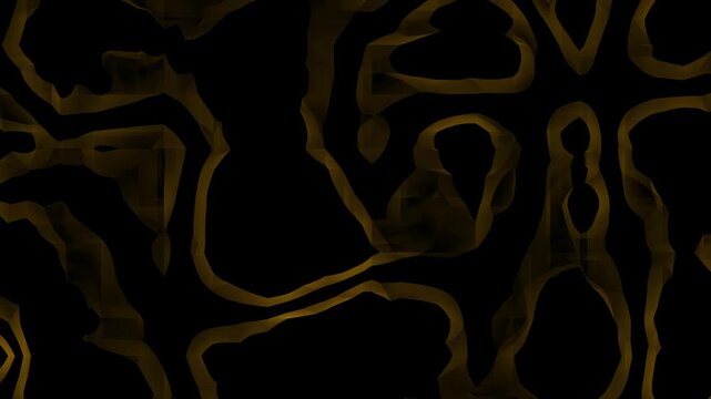 yellow color liquid animation motion graphics.4k