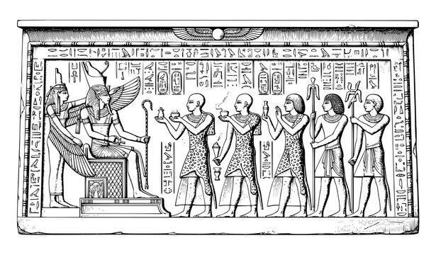 Ancient Memphis Tomb Low Relief Engraving