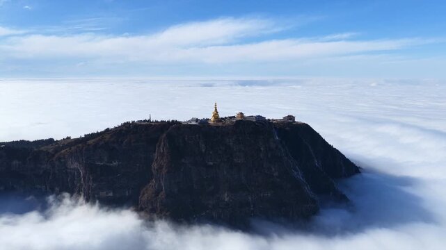 Emei Mountain Misty Valley Morning Flight