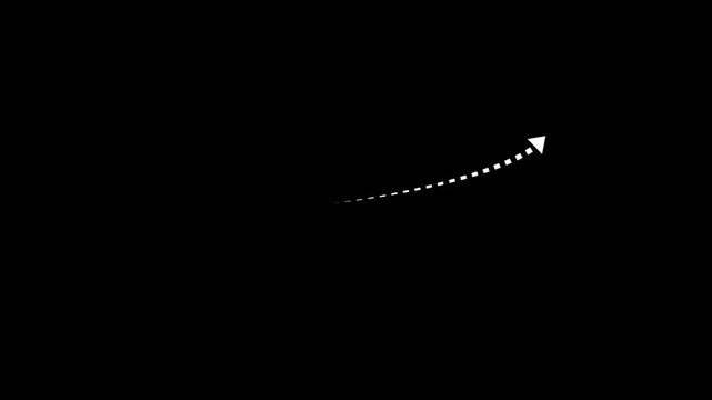 Growin business arrow on black. Profit arow .Business concept, growing chart. Concept of sales symbol icon with arrow moving up. Economic Arrow Adn Business Market Arrow