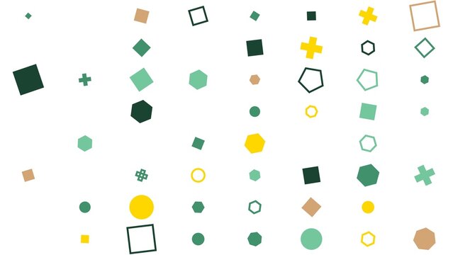 pattern grid horizontal Geometric shapes background with various colors and forms