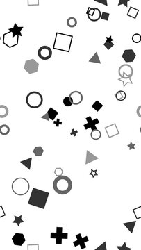 pattern geometric Seamless Pattern of Geometric Shapes Stars Circles Squares Hexagons Triangles Plus Signs Abstract Background