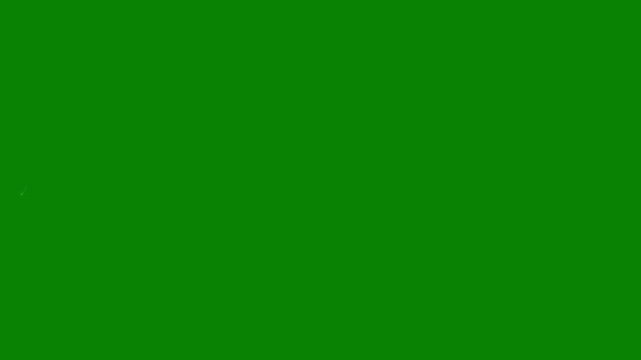 Magic sparkle glitter dust arc trail and glowing star particles motion on green screen 4K