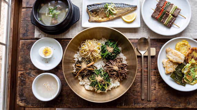Andong Heotjesabap Traditional Korean Ritual Food Meal