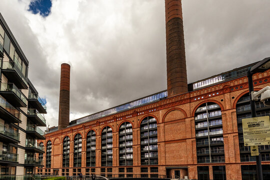 Built in Chelsea in 1904, it long supplied dedicated electricity to the London Underground.  The site has now been redeveloped as part of the Chelsea Waterfront  project. Shot 17 September 2026.