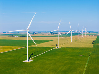63824-01204 Aerial of Wind Turbines Douglas Co. IL © Daybreak Imagery