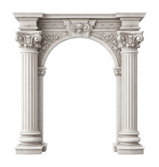Obraz premium PNG Elegant classical architectural stone archway.