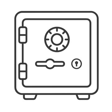 safe boc icon vector illustration isolated