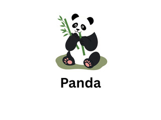 Cute Panda Cartoon Illustration © Haseeb Ai Man