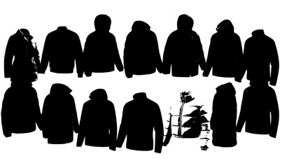 ‌3D Winter Jacket Fashion Icon Set with Realistic Clothing Rendering © MezanurRahman