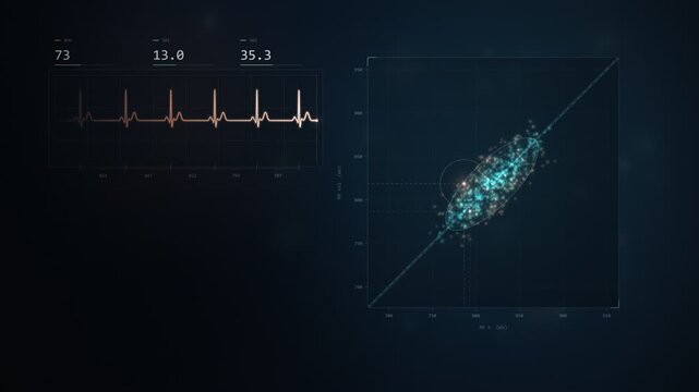 Heart Rate Variability Poincare Plot Medical Data Seamless Loop