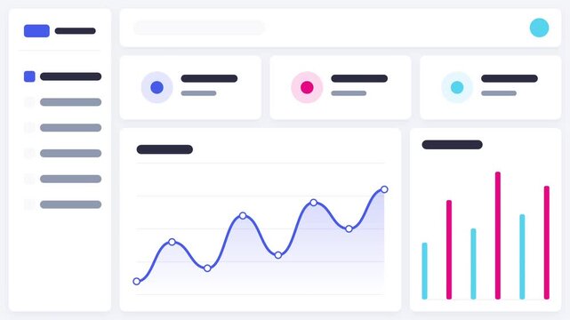 Clean Minimal Financial Dashboard Analytics UI Design