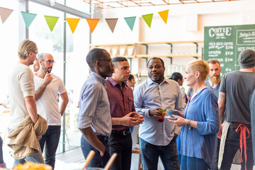 Casual networking event gathering photo