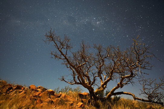Milky Way arch, stars in the sky