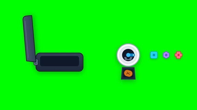 Animation showing a modular software package opening and verifying its dependencies through a precision inspection gate and quarantining a suspicious component.