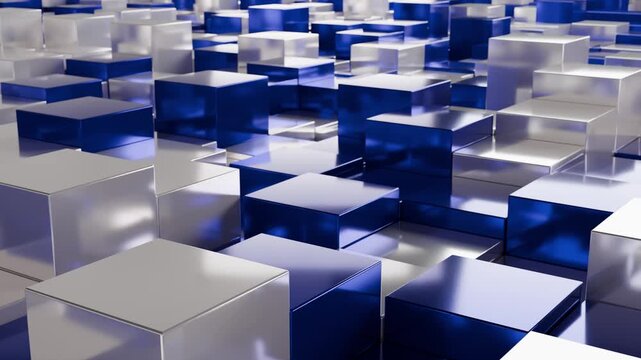 Blue White Abstract Motion Background