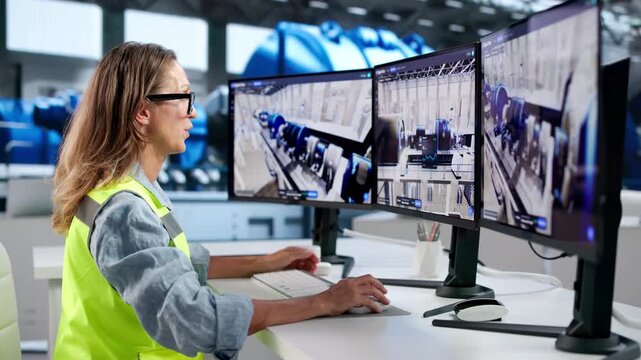 Engineer Carefully Monitors Real-time SCADA System