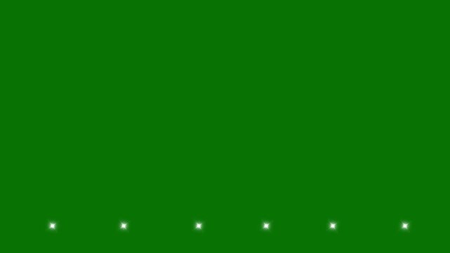 Glow twinkle movement timeline, energy explosion video, twinkling starry night sky, looping animation template elements, twinkling star motion graphics with green screen background, 4K