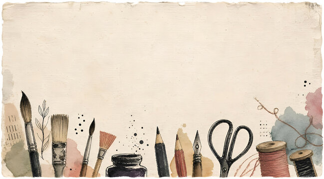 Gpt Image 2 A Modern Handmade Workshop Poster Featuring A Small Collection Of Hand Drawn Cre 0 X4