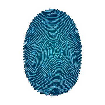 fingerprint vector illustration