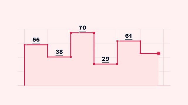 Rose coloured stair chart tracking usage on soft pink page