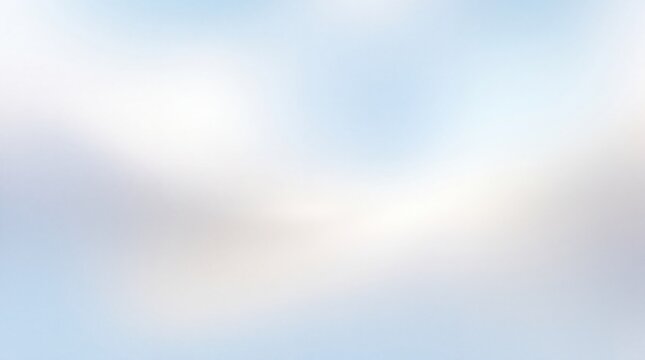 Abstract Light Blue and White Blurry Defocused Background