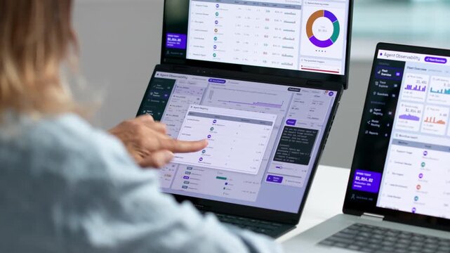 Software Engineer Monitors AI Platform Performance