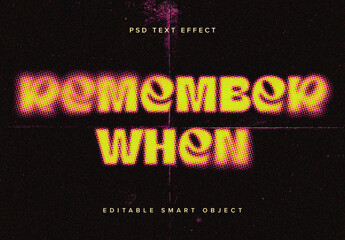 Halftone Blur Text Effect