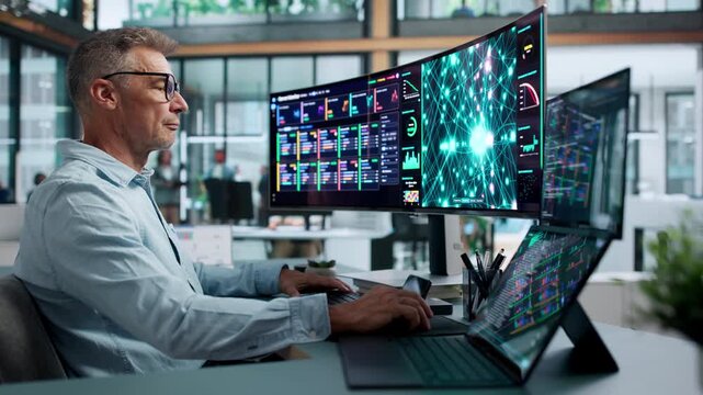 Data Scientist Analyzing Neural Network Models