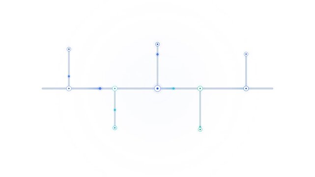 Abstract digital network connection layout for data network systems