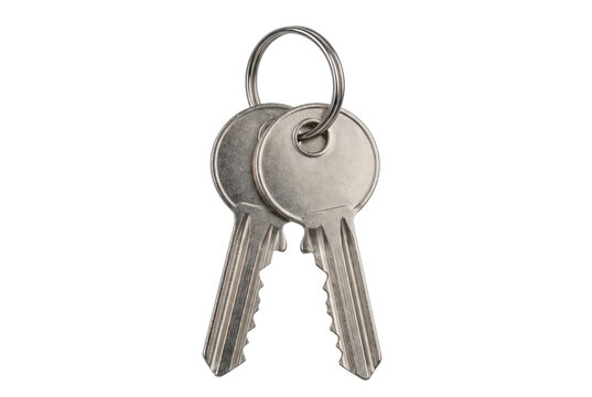 Two Silver Metal Keys on a Ring