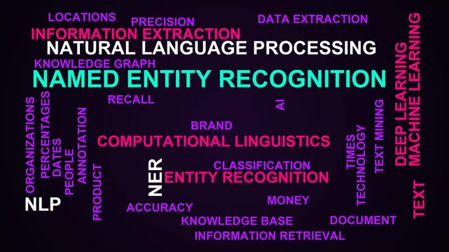 Named Entity Recognition Word Cloud