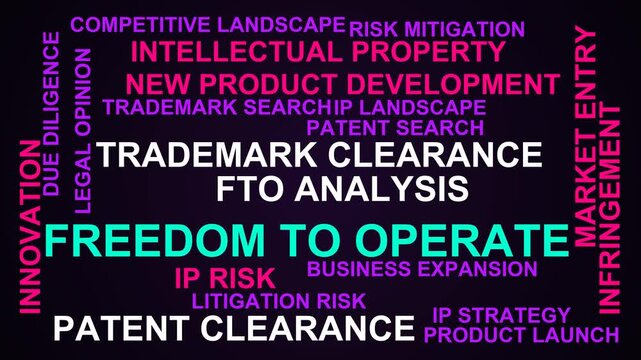 Freedom To Operate Word Cloud