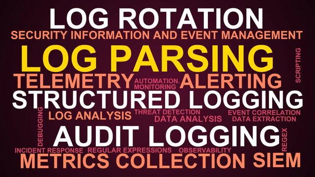 Log Parsing Word Cloud