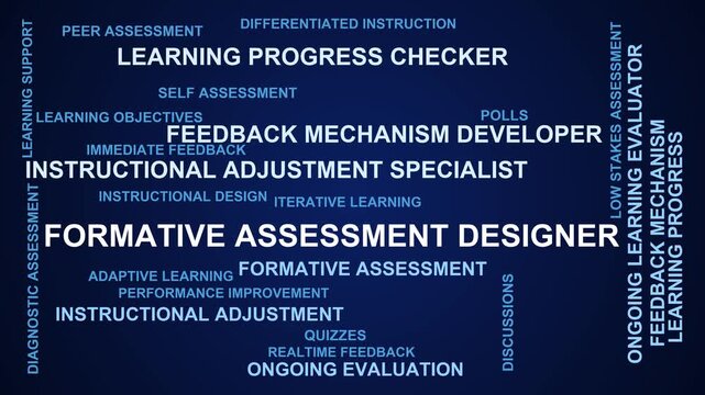 Formative Assessment Designer Word Cloud