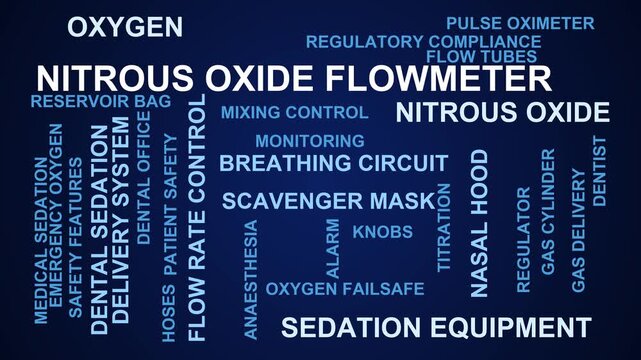 Nitrous Oxide Flowmeter Word Cloud