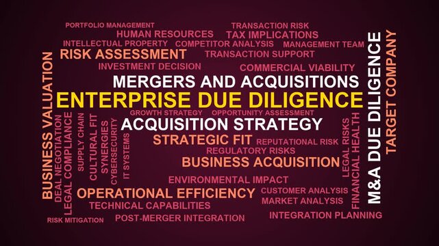 Enterprise Due Diligence Word Cloud