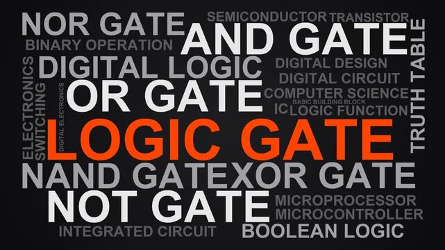 Logic Gate Word Cloud